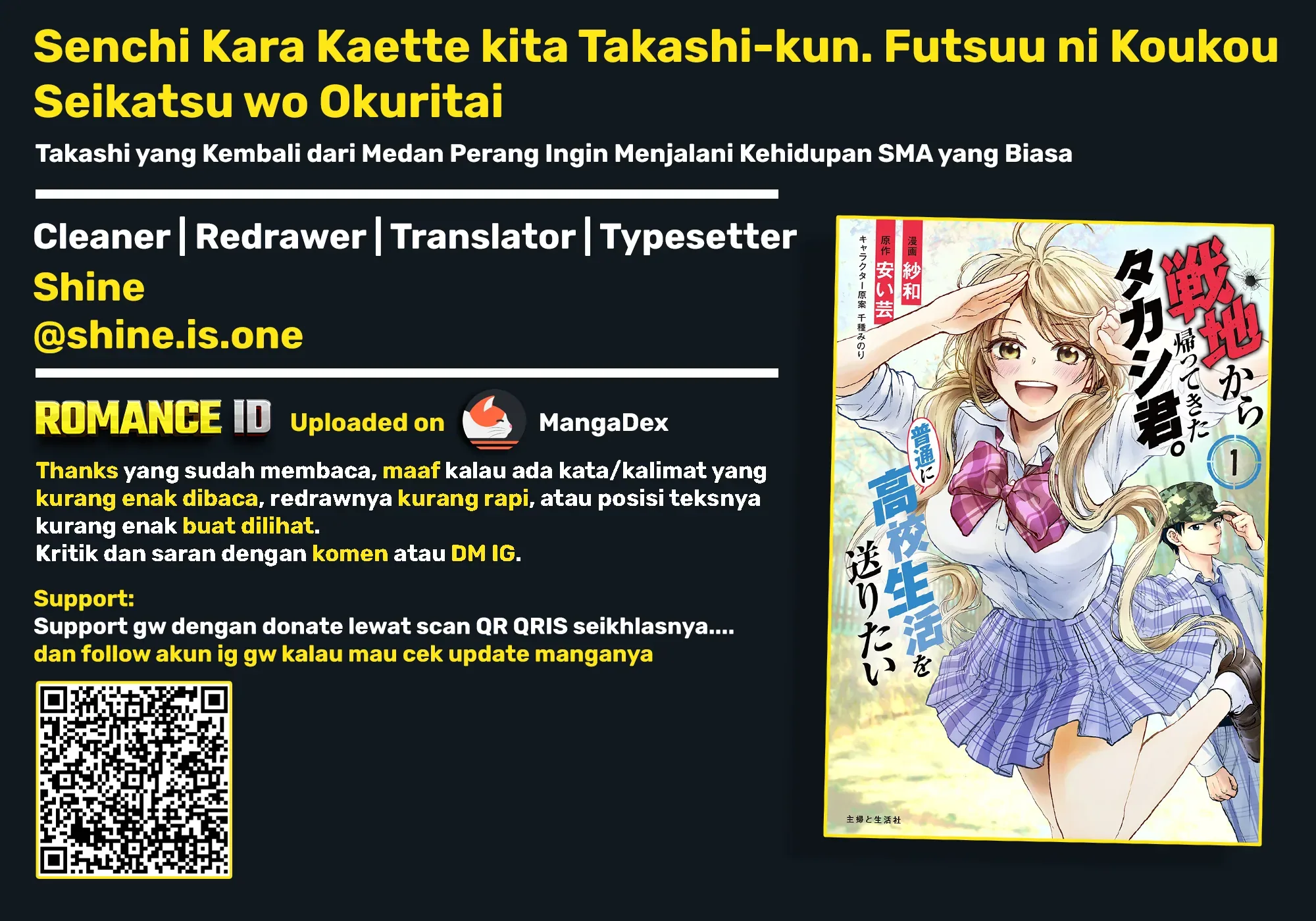 Halaman 35 — Senchi kara Kaettekita Takashi-kun. Futsuu ni Koukou Seikatsu wo Okuritai Chapter 1