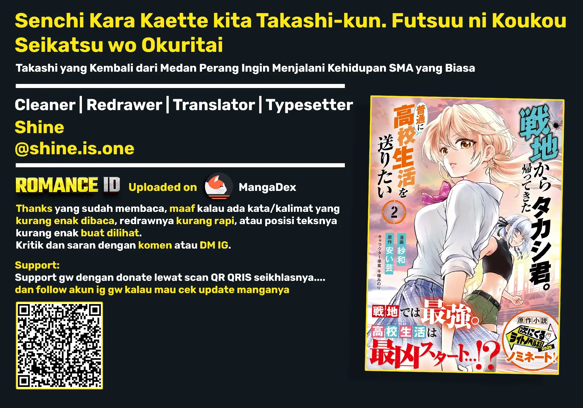 Halaman 35 — Senchi kara Kaettekita Takashi-kun. Futsuu ni Koukou Seikatsu wo Okuritai Chapter 12